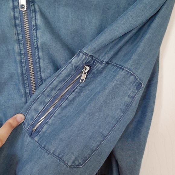 Denim bomber jacket - Picture 3 of 4